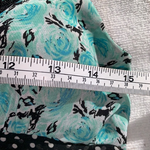 Johnny Martin Vintage-Inspired Summer Dress Size 5 – Turquoise Floral & Polka Do - Picture 11 of 13
